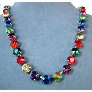 Kirks Folly Rainbow Crystal Necklace & Bracelet Set